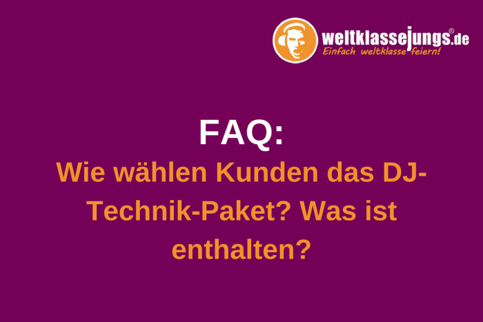DJ-Technik-Paket bei EVELY auswählen