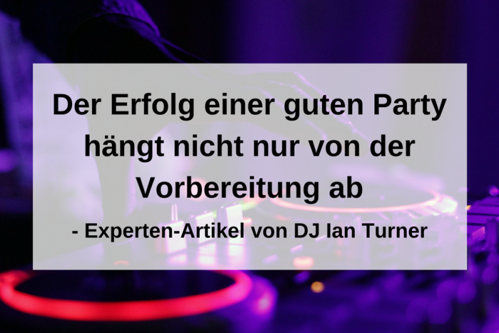 Vorbereitung auf DJ-Auftritt