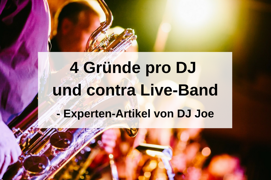 4 Vorteile eines DJ versus Band
