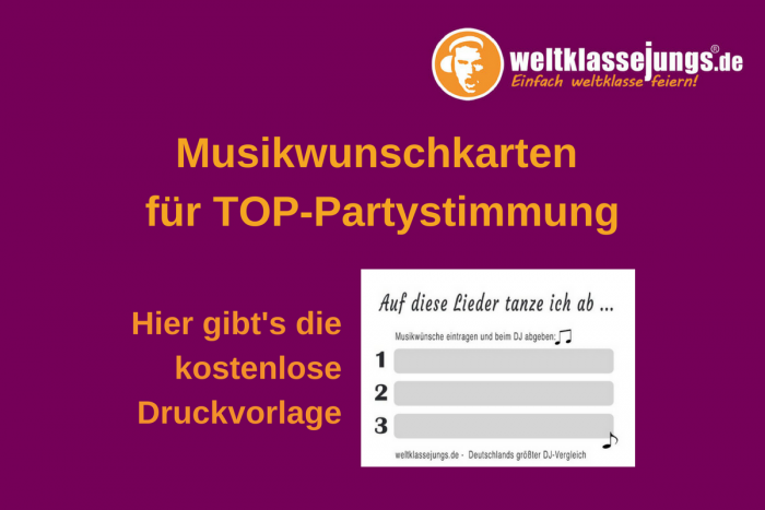 DJ Musikwunschkarten