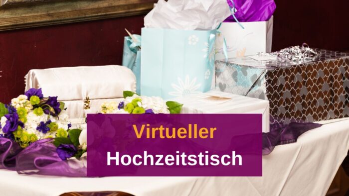 Virtueller Hochzeitstisch