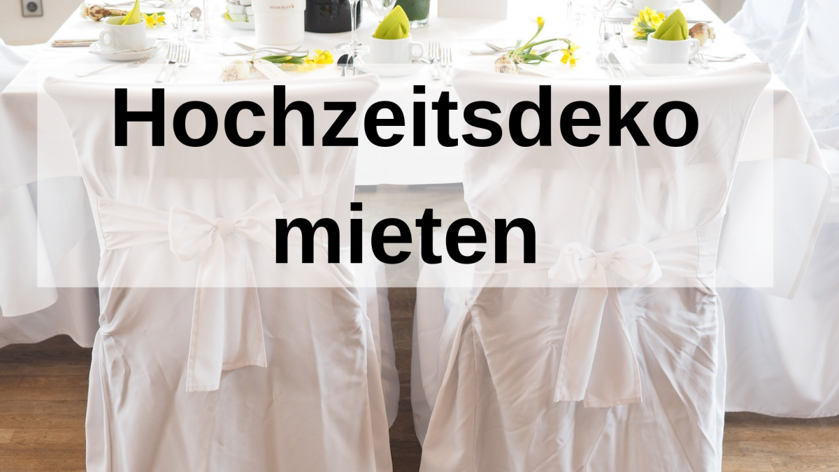 Hochzeitsdeko