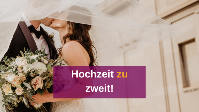 Romantische Hochzeit zu zweit
