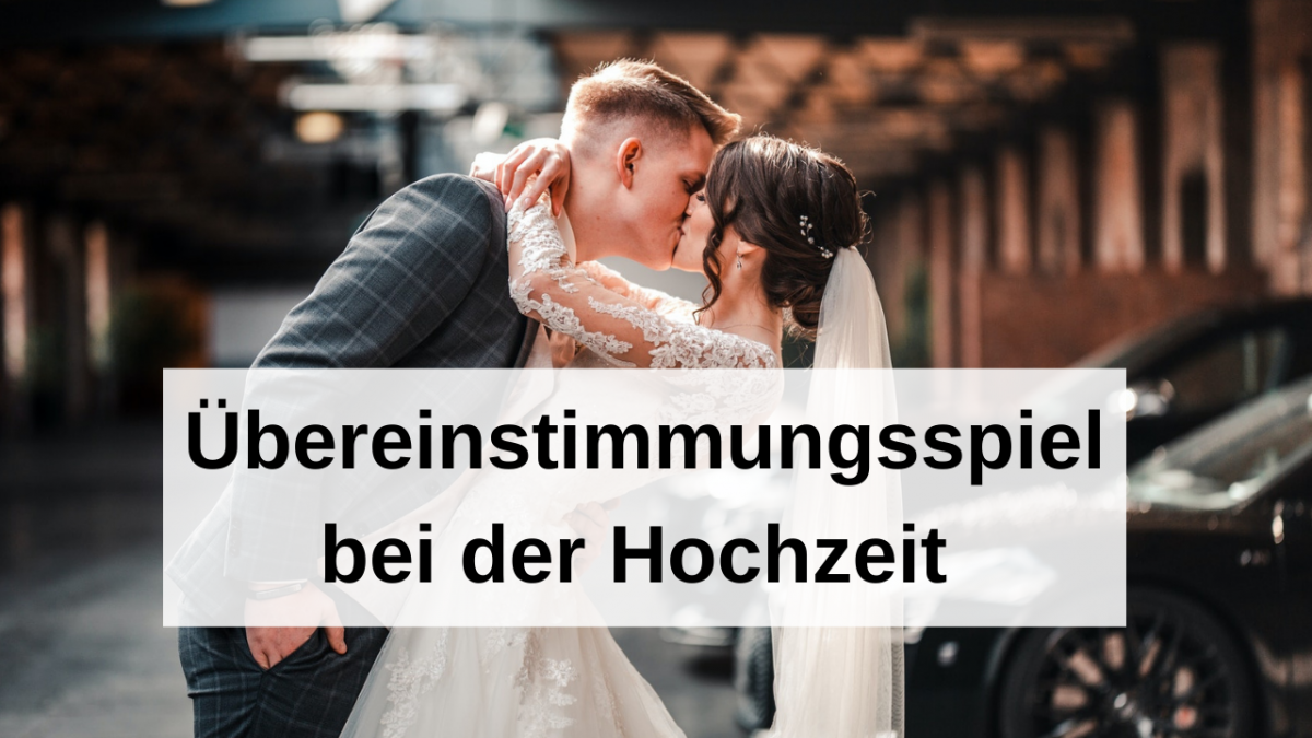 Übereinstimmungsspiel Hochzeit